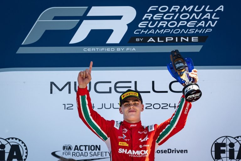 James Wharton wins his first race in the Formula Regional European Championship by Alpine at Mugello