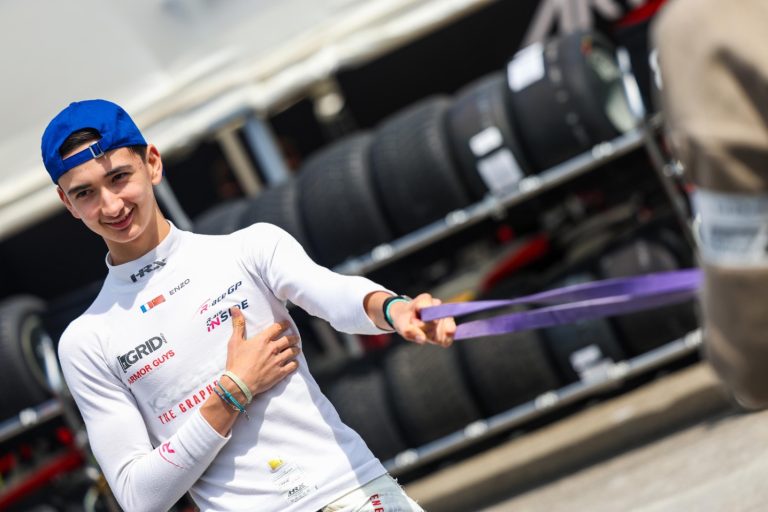 Enzo Deligny leads the opening Pre-Event Collective Test in Hungary