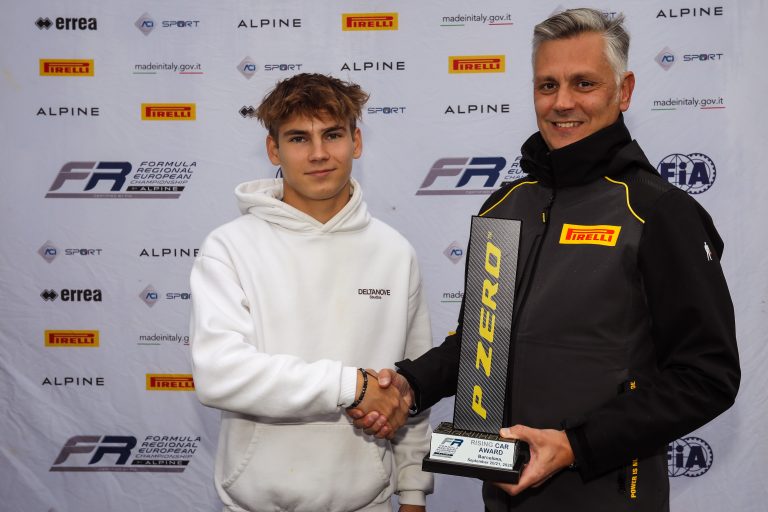 Nikita Bedrin secures the Pirelli Rising Car Award in Barcelona